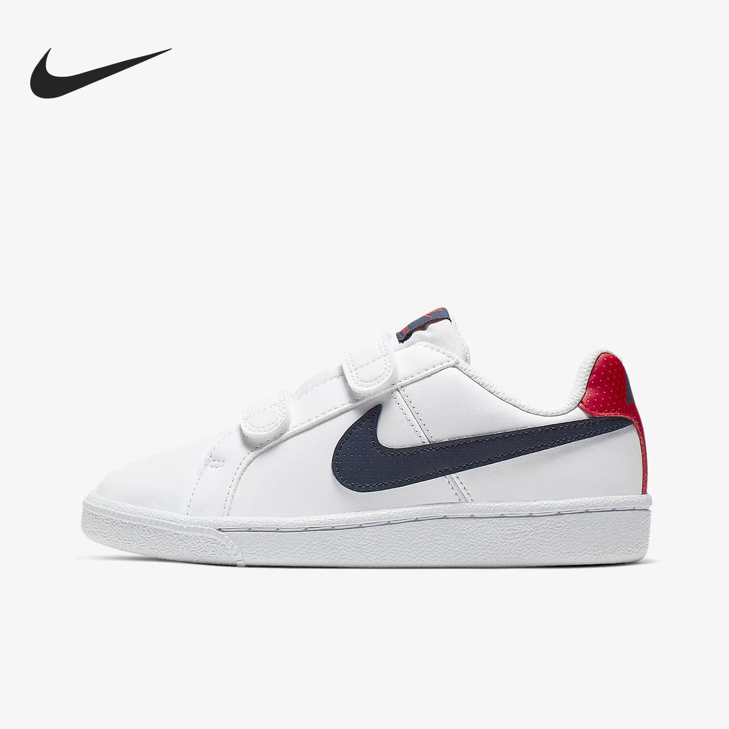 Nike genuine COURT ROYALE children's Velcro low top sports shoes 833536-107 view 2