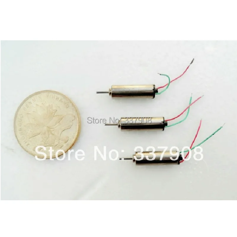 

100PCS 4*12mm 3.7V/66000/20mA Coreless Motor Model Aircraft Motor High Speed Small Motor