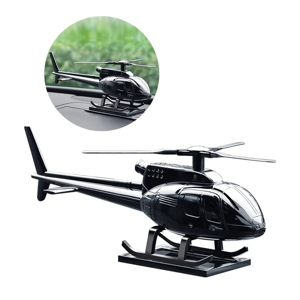 

Solar Powered Alloy Aircraft Dashboard Ornament Aroma Diffuser For Car Home Office Decor Auto Vent Scent Holder Airplane Spinner