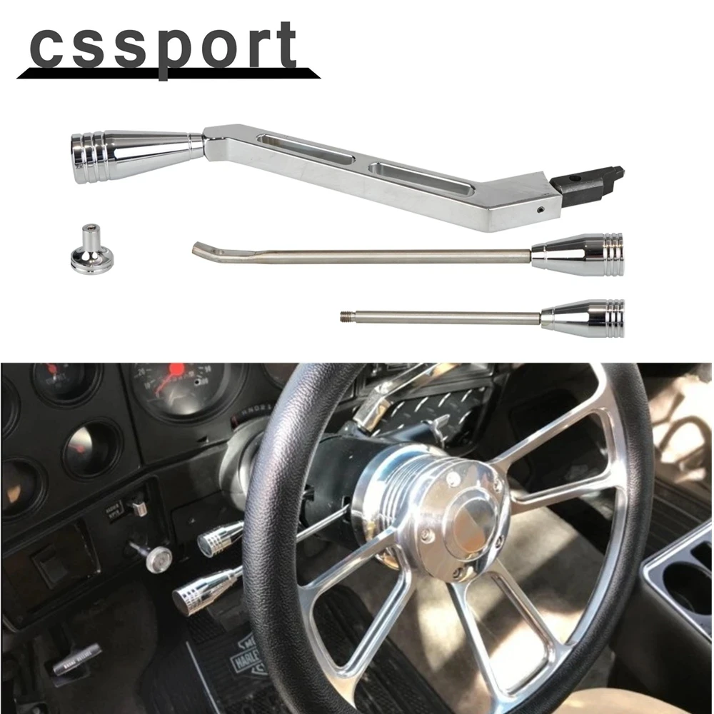 

Shifter Lever Turn Signal Hazard Tilt Kit Flasher Knob Polished Billet for Olds Buick 1967-1994 Aluminum Alloy GM Column