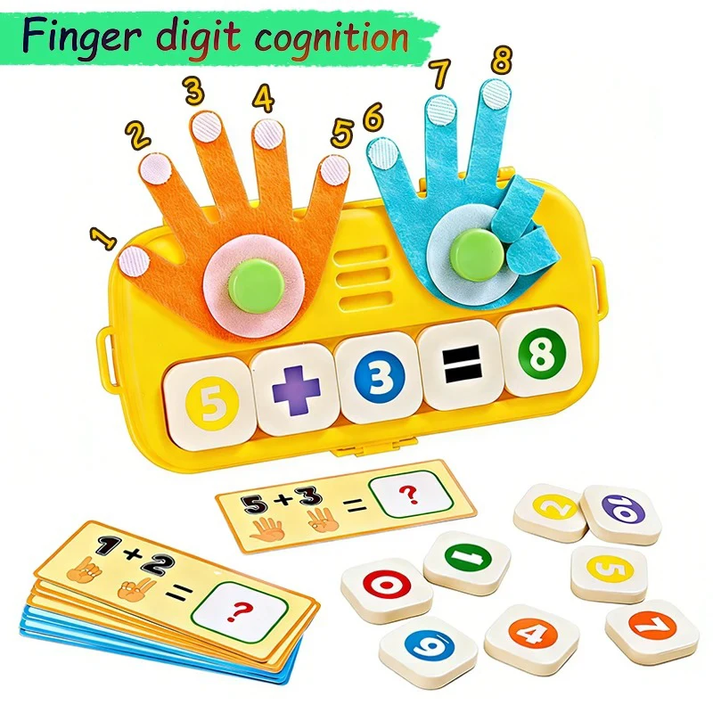 KNYYSECQ Finger Addition and subtraction finger counting number calculation children's toys puzzle toys parentchild interactive