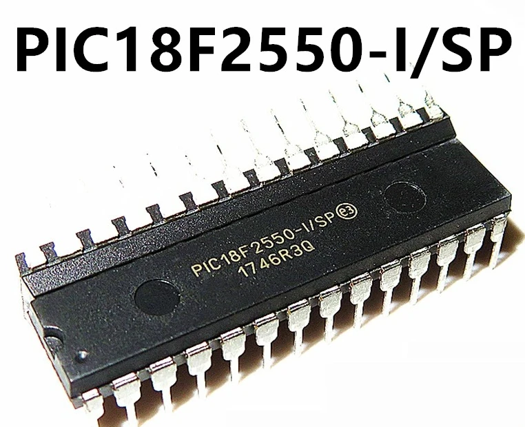 

2PCS New Original PIC18F2550-I/SP PIC18F2550 PDIP-28 High Performance Enhanced Flash Memory USB Microcontroller