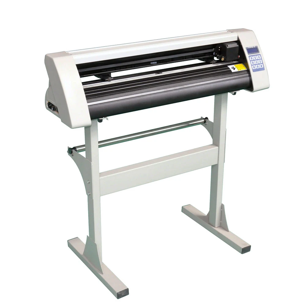 720mm Paper Feed 630mm Cutting Vinyl Cutter Plotter, Sticker Decal Heat Transfer Engraving Machine for Diatom Mud & Adhesive