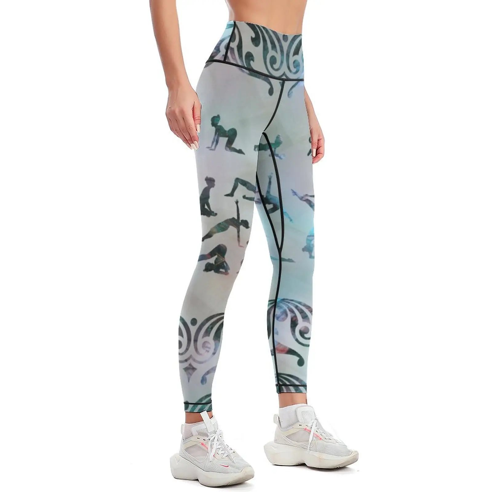 Labradorite Yoga Asanason mother of pearl Leggings Women's sports harem pants Womens Leggings