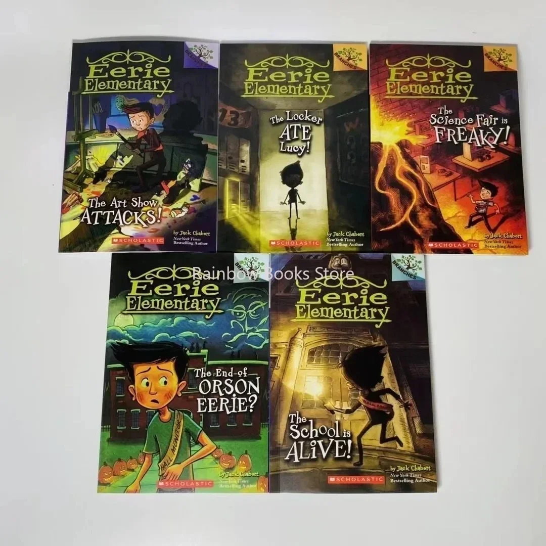 10 buku/Set Eerie SD sekolah adalah hidup anak-anak gambar bahasa Inggris buku cerita komik lucu Libros