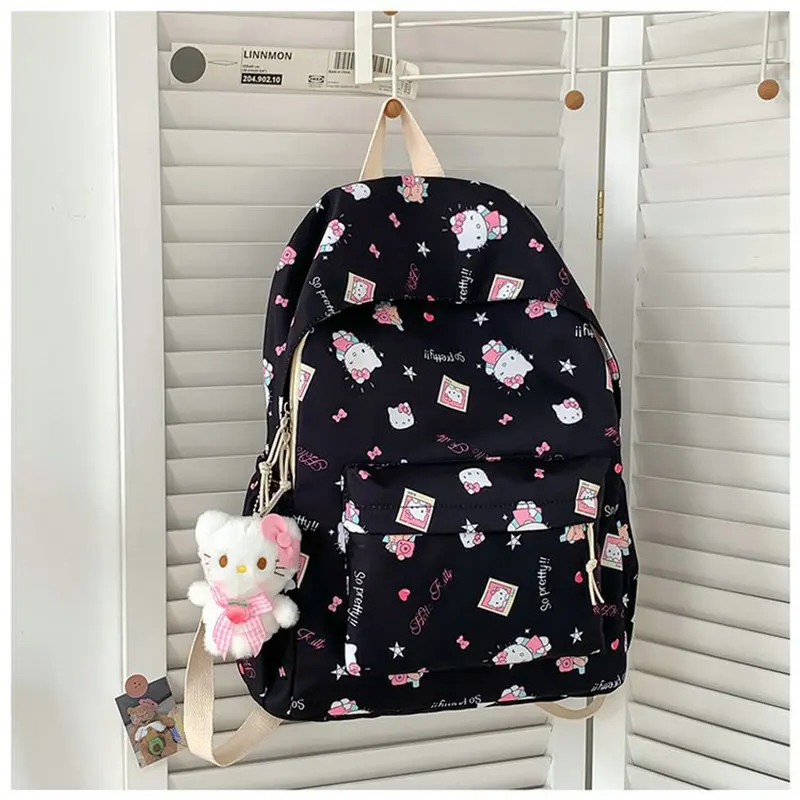 Hello Kitty backpack for junior high school students cute cartoon fashion school bag large capacity school bag for women