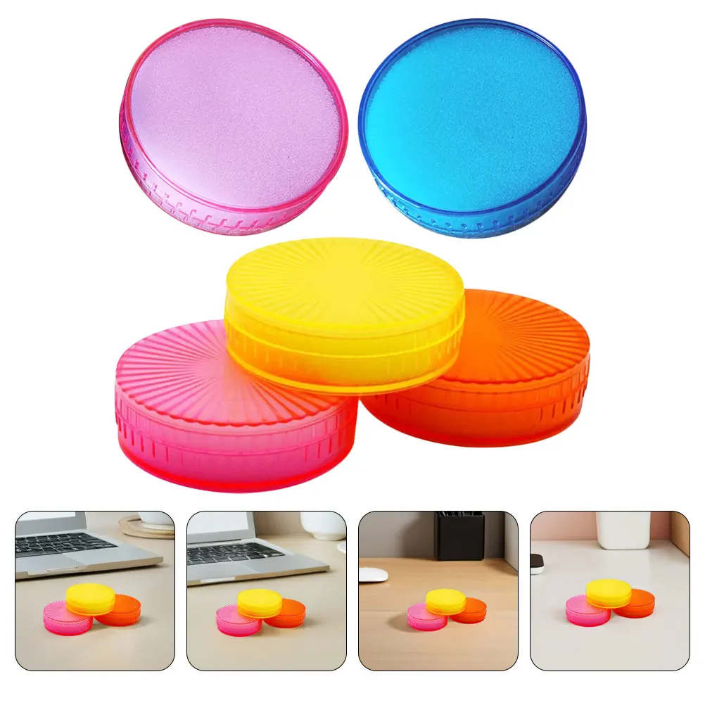 

10pcs Sponge Finger Moistener Money Counting Cylinder Tool For Cash Handling Document Sorting Plastic Wetting Pads