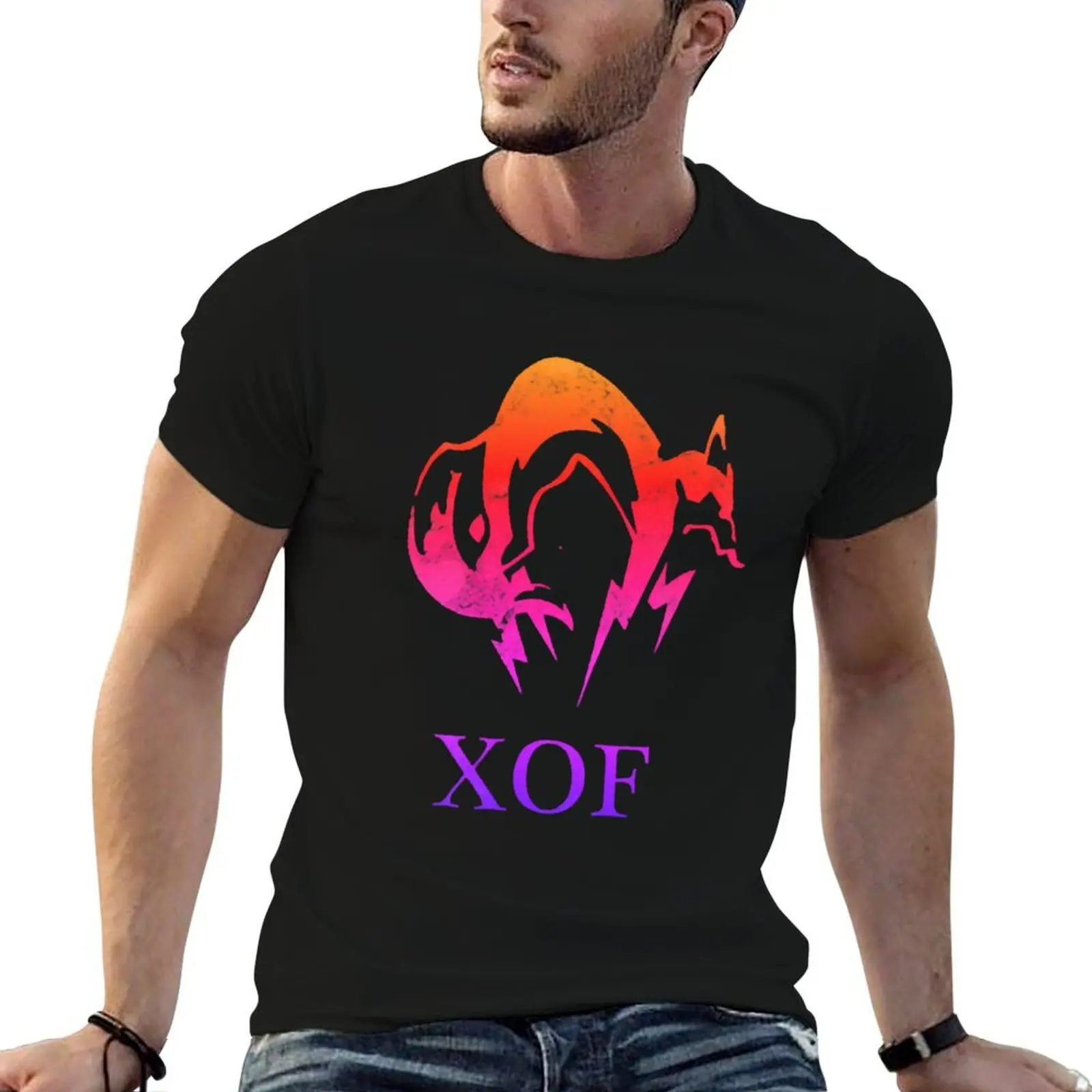 Футболка Xof, повседневная футболка из мягкого хлопка с короткими рукавами
