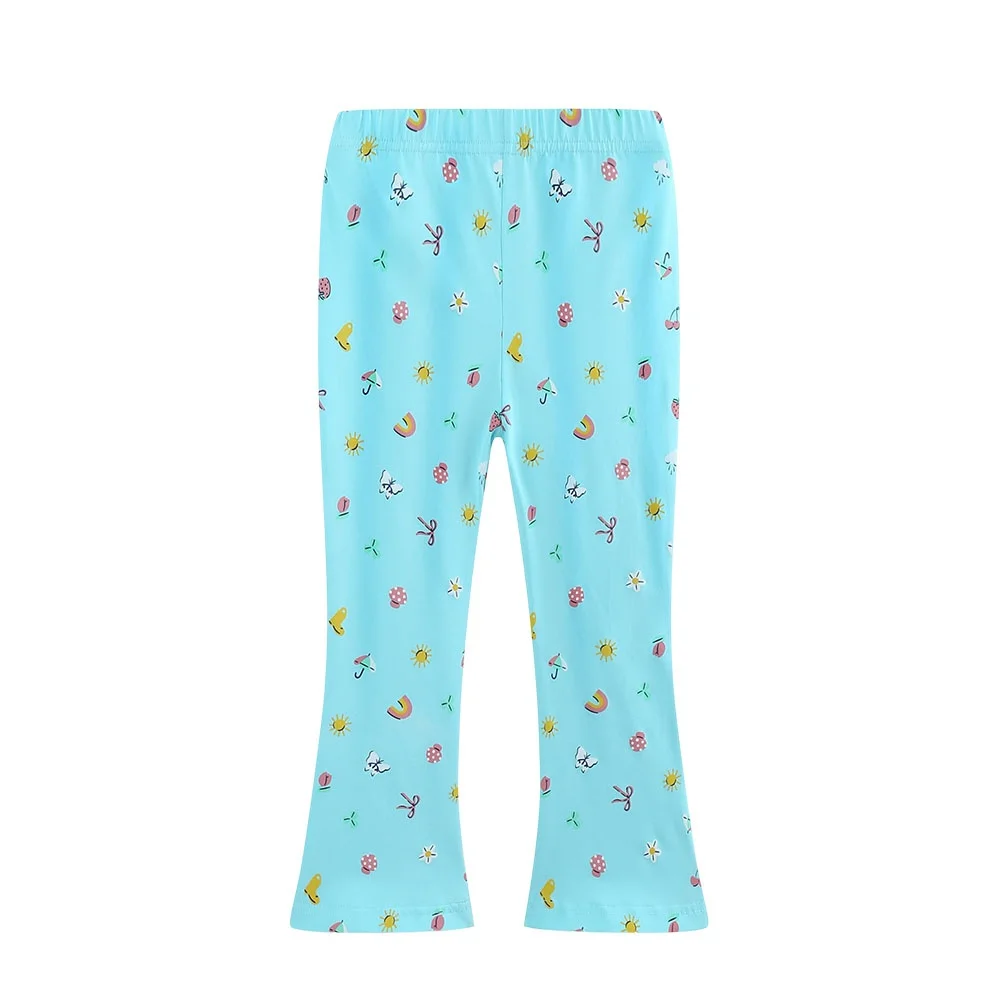 Jumping Meters Girls Flare Pants 2-7T 2026 New Style Full Length Printed Children's Leggings Pencil Trousers Kids' Fashion