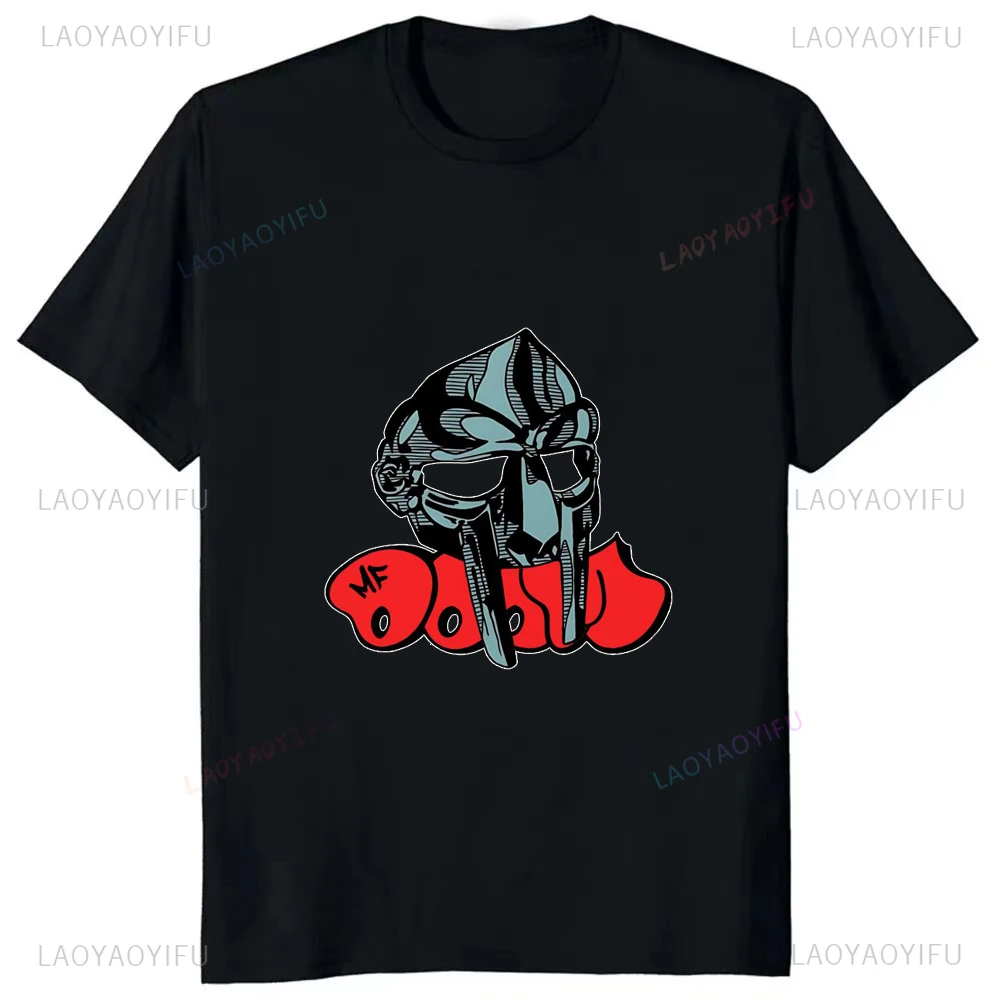 New Arrival Classic Mf Doom Cartoon Printed Tees Fashion Casual Streetwear Hip-hop Hipster Loose O-neck Hot Sale Tops Tshirt