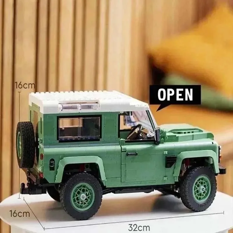 2336 PCS Land Supercar Rover Off-Road Defender 90 Vehicle Building Blocks Bricks Birthday Girls Car Toys Compatible 10317 With