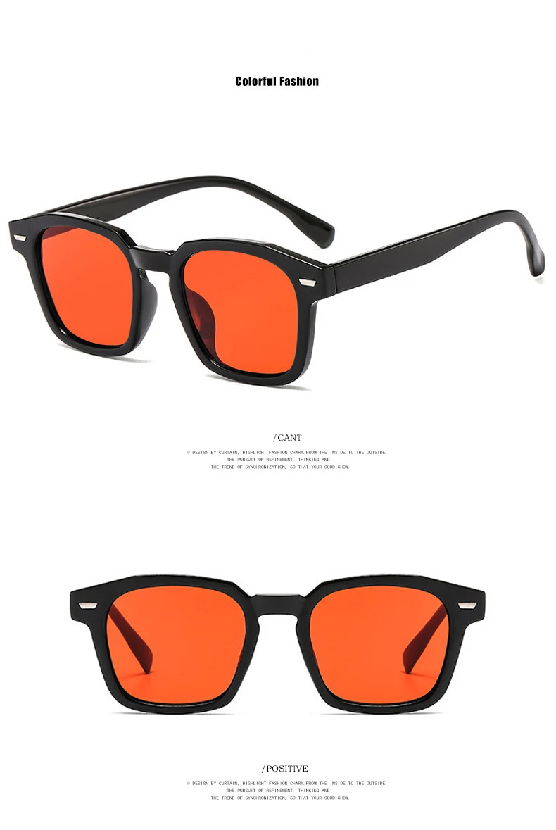 Rmm Marke 3 stücke/Set hochwertige neue Polygon Meter Nagel quadratische Sonnenbrille Mode Männer Hip Hop Brille Retro Sonnenbrille Frauen – Detail 11