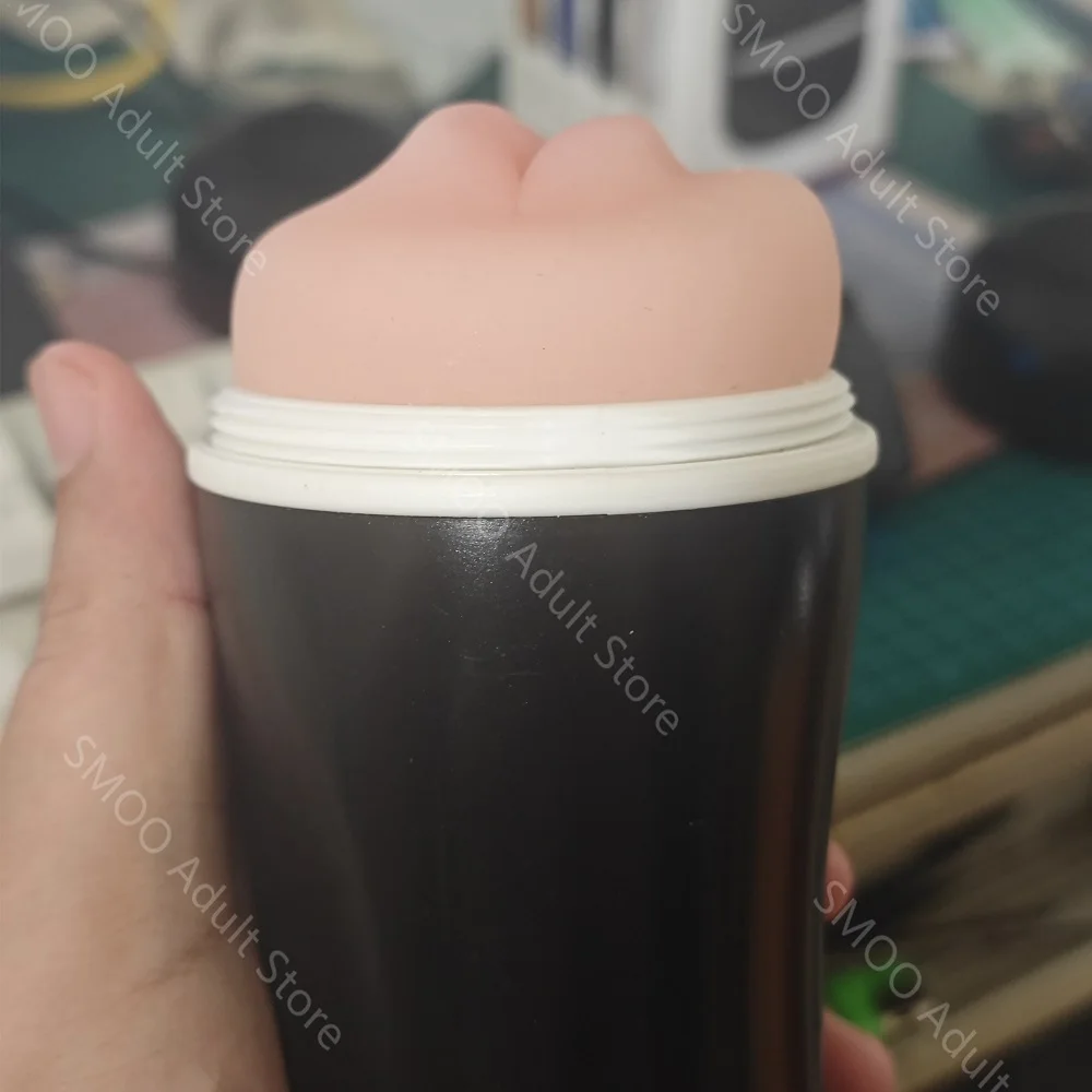 Masturbador realista leve e carnudo para homens, vagina macia e boca, experiência dupla, pênis portátil Traine, brinquedo do sexo
