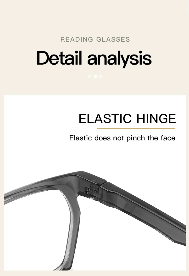 JMISUS Fashion Square Multi Function Prescription Glasses TR Frame Photochromic Polarized Blue Light Options Colors Choice