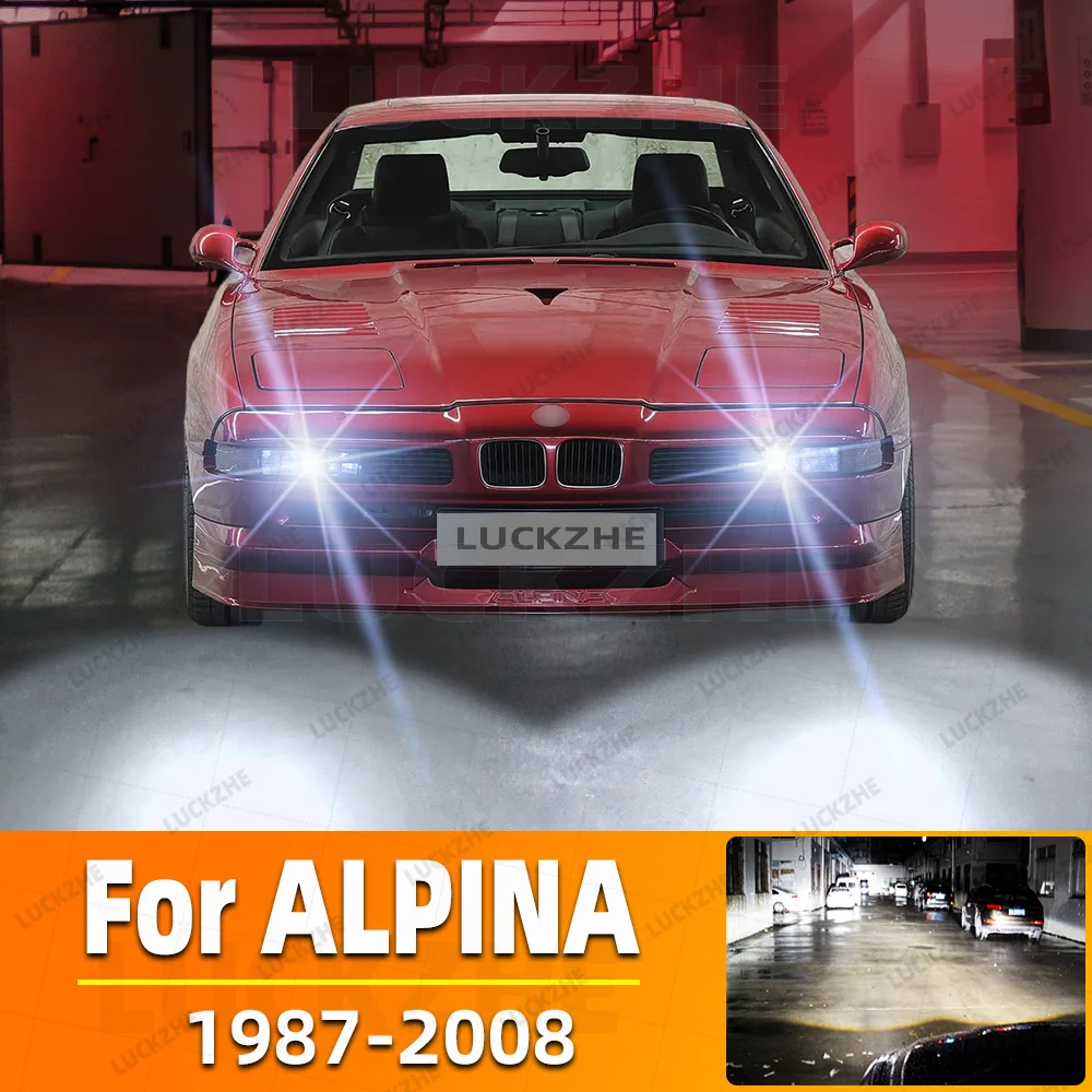 

2 шт. автомобильные светодиодные фары для ALPINA B10 E34 B11 E32 B12 B3 Coupe E36 Coupe E31 B6 Rel Roadster Z1 1987-2004 2005 2006 2007 2008