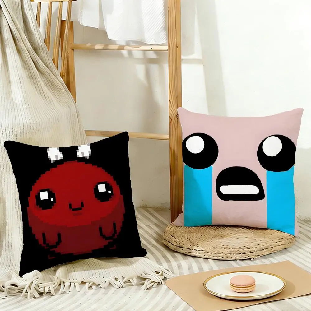 Dark Tim Burtonesque The Binding Of Isaac Cushion Cover Cozy Pillowcase Holiday House Interior Sofa Bedroom Accessories