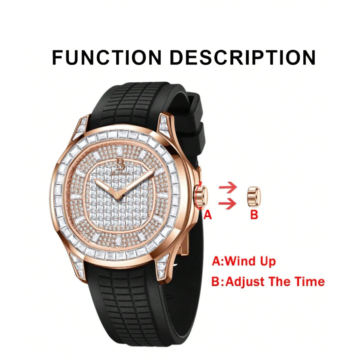 Automatic Mechanical Watch for Men Women BRUBOSES Original 5ATM Waterproof Luxury Business Male Wristwatches Relogio Masculino