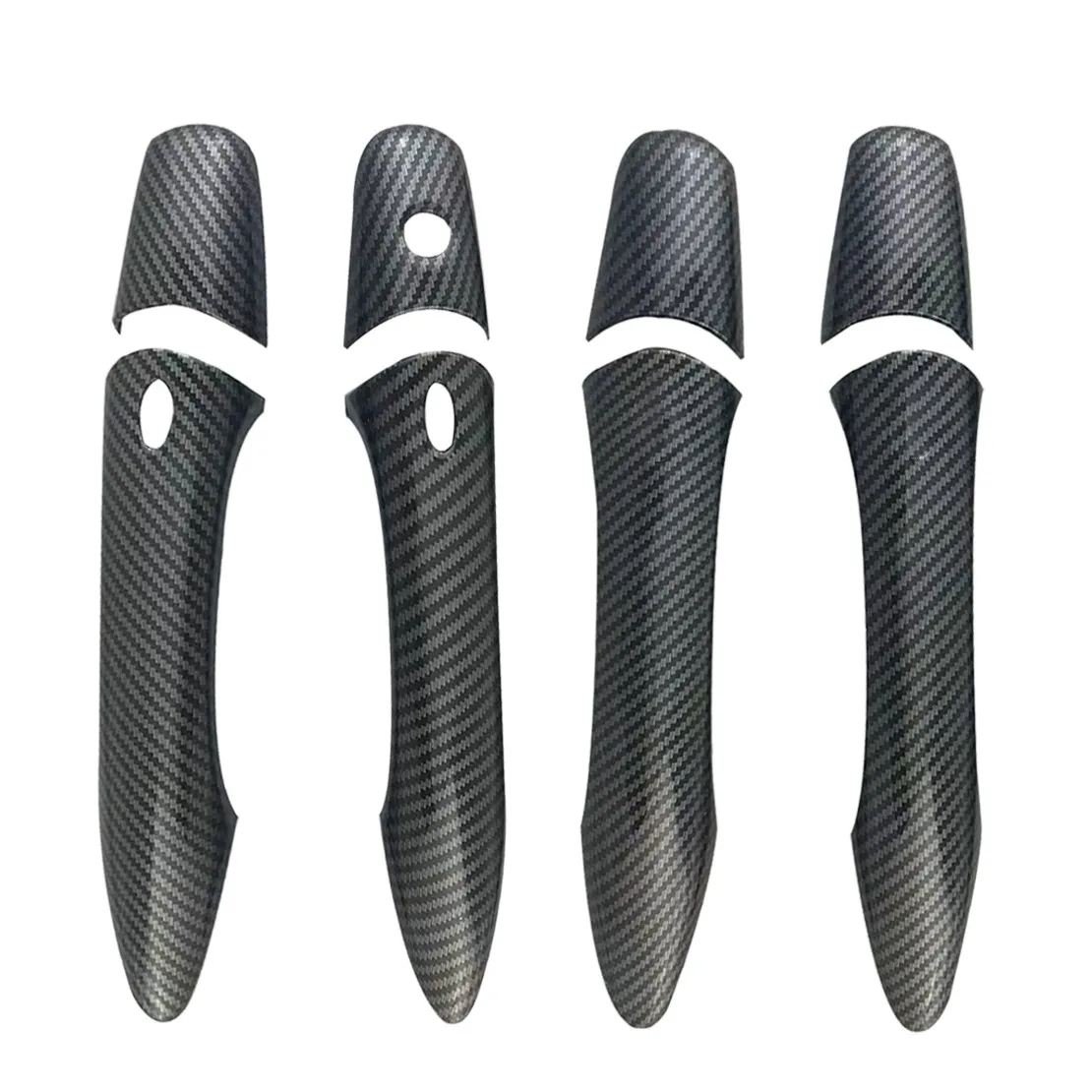 

Carbon Fiber Style Door Handle Cover Trim With 2 Smart Hole Fit For Infiniti M37 M56 M35h 2011-2013
