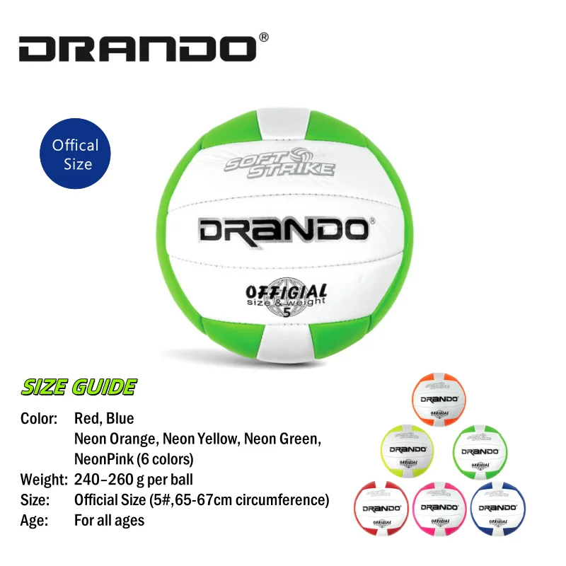 1 Pcs Volleyball, Waterproof Indoor Outdoor Volleyball for Beach Game Gym Training (Official Size 5)
