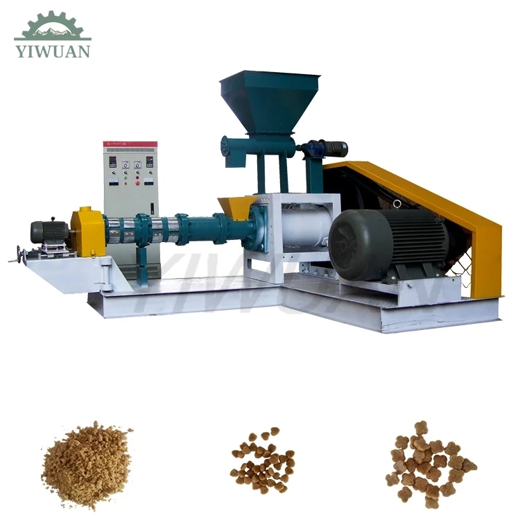 Automatic Dry Floating Sinking Animal Pet Fish Dog Cat Feed Food Pellet Processing Making Machine