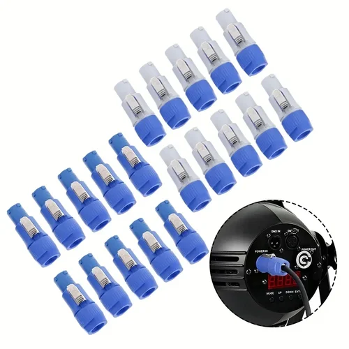 10 Uds conector de alimentación de CA de 3 pines enchufe macho NAC3FCA NAC3FCB Cable de CA 20A 250V adaptador de enchufe de alimentación para pantalla LED de luz de escenario