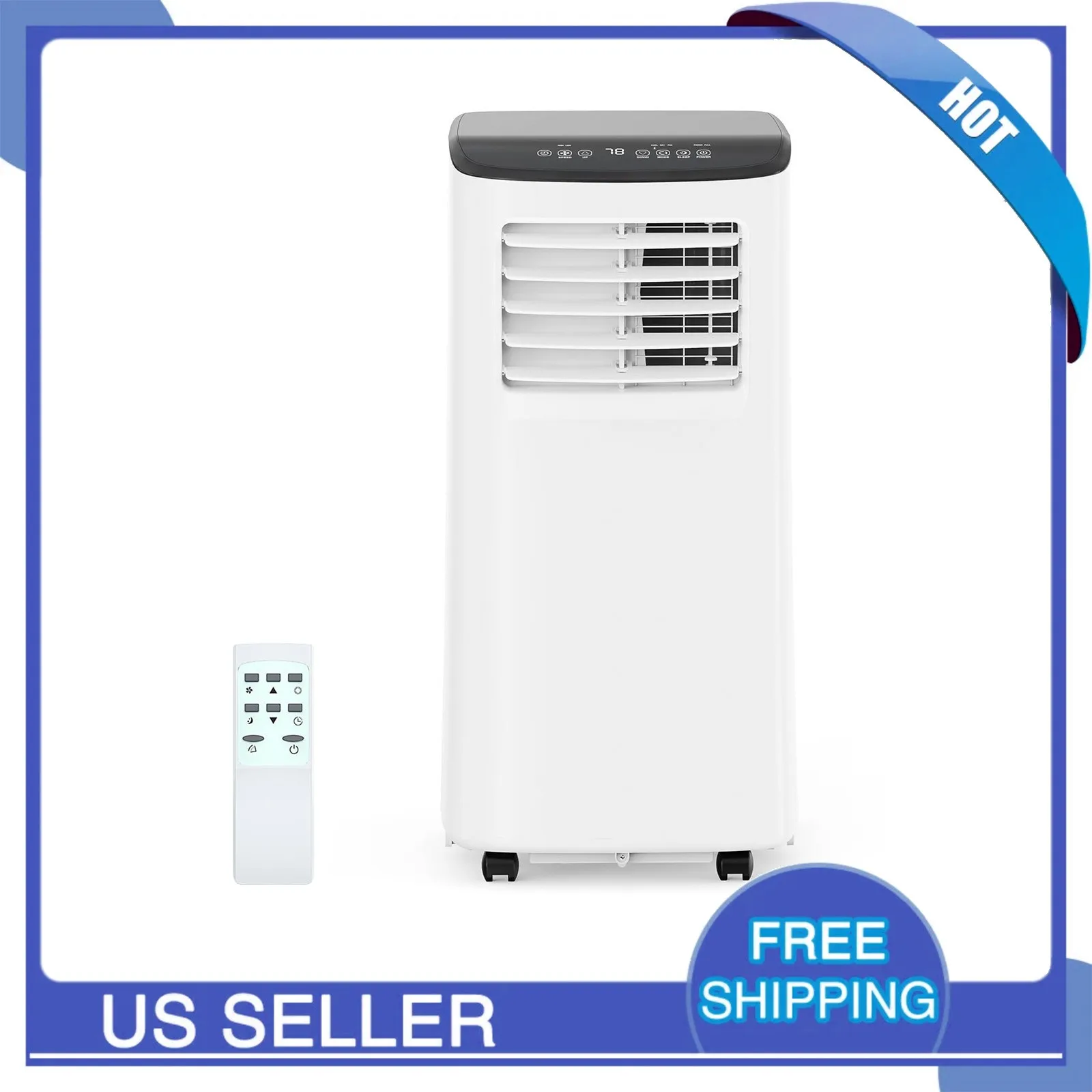 Portable Air Conditioner 8000 BTU 3-in-1 Air Conditioner Cooling, Dehumidifier