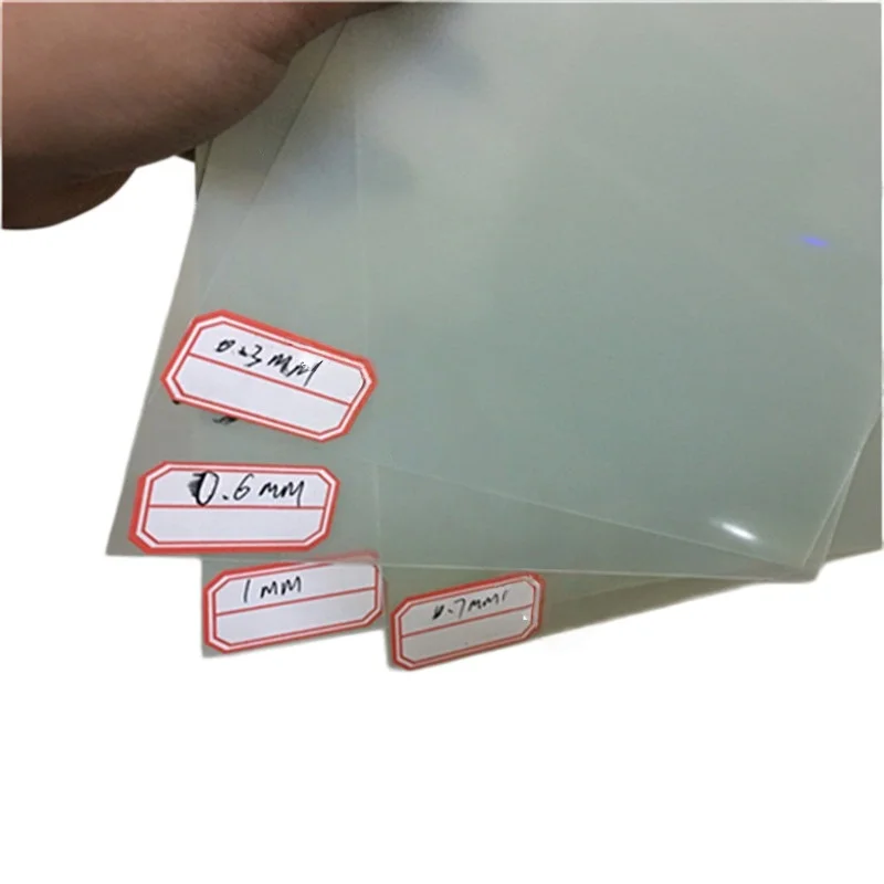 High Temperature Resistant FR4 Fiberglass Sheet, Water Green Epoxy G10 Insulation Resin Board, Processing and Punching 0.5 1.2mm
