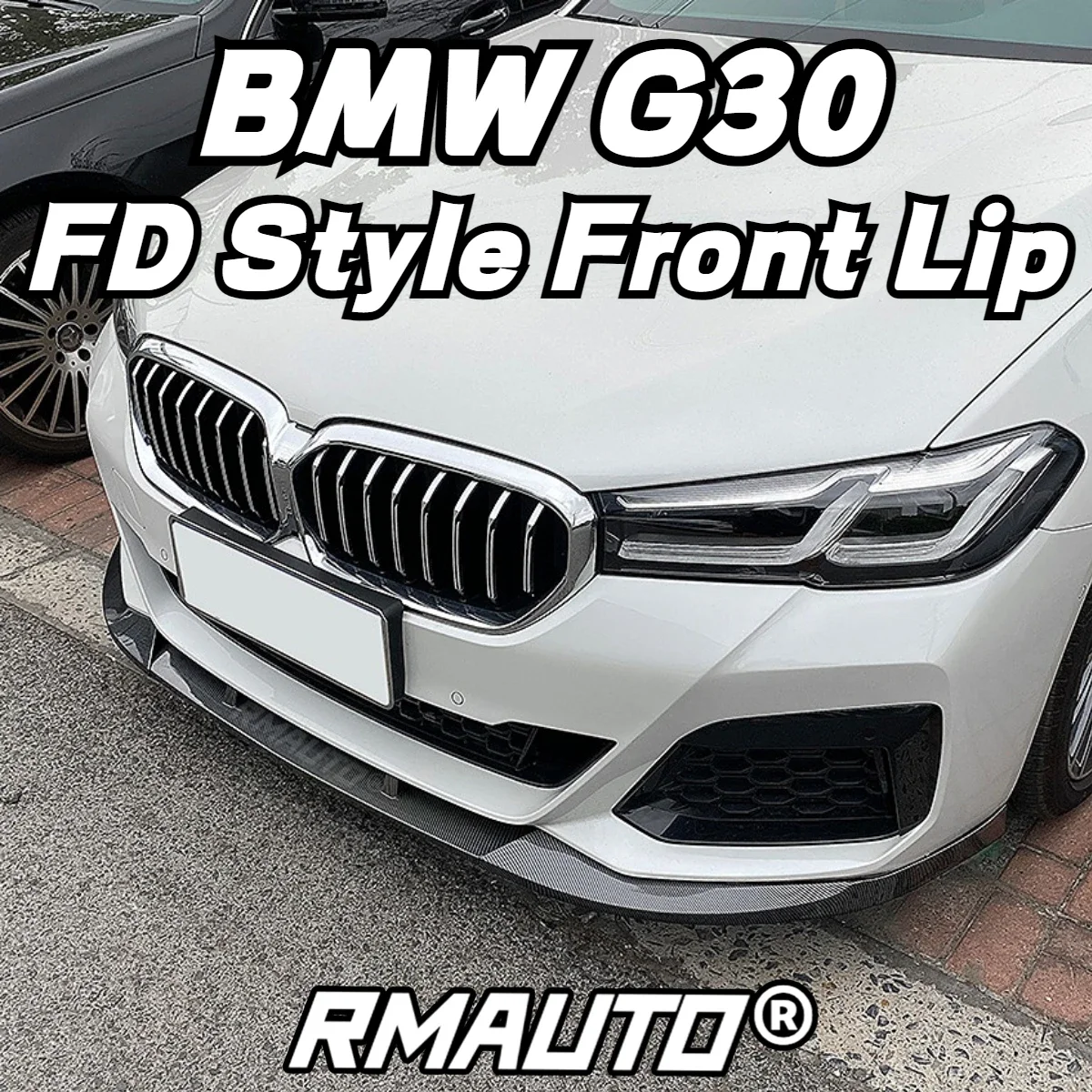 

FD Style Carbon Fiber G30 Front Lip Front Bumper Diffuser Lip Splitter Spolier Body Kit For BMW 5 Series G30 M Sport 2021-2022