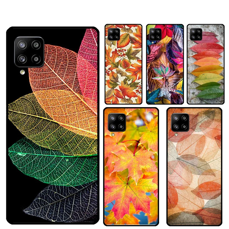 Colorful Leaves For Samsung Galaxy A22 A32 A52 A54 A14 A16 A26 A36 A56 A55 A35 A05 A06 A15 A53 A33 A13 Case