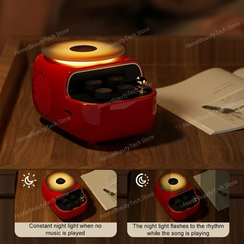 Aromatherapy Night Light Bluetooth Speaker, Home Mini Ambient Night Light Speaker, Desktop High-quality Sound Item, Subwoofer