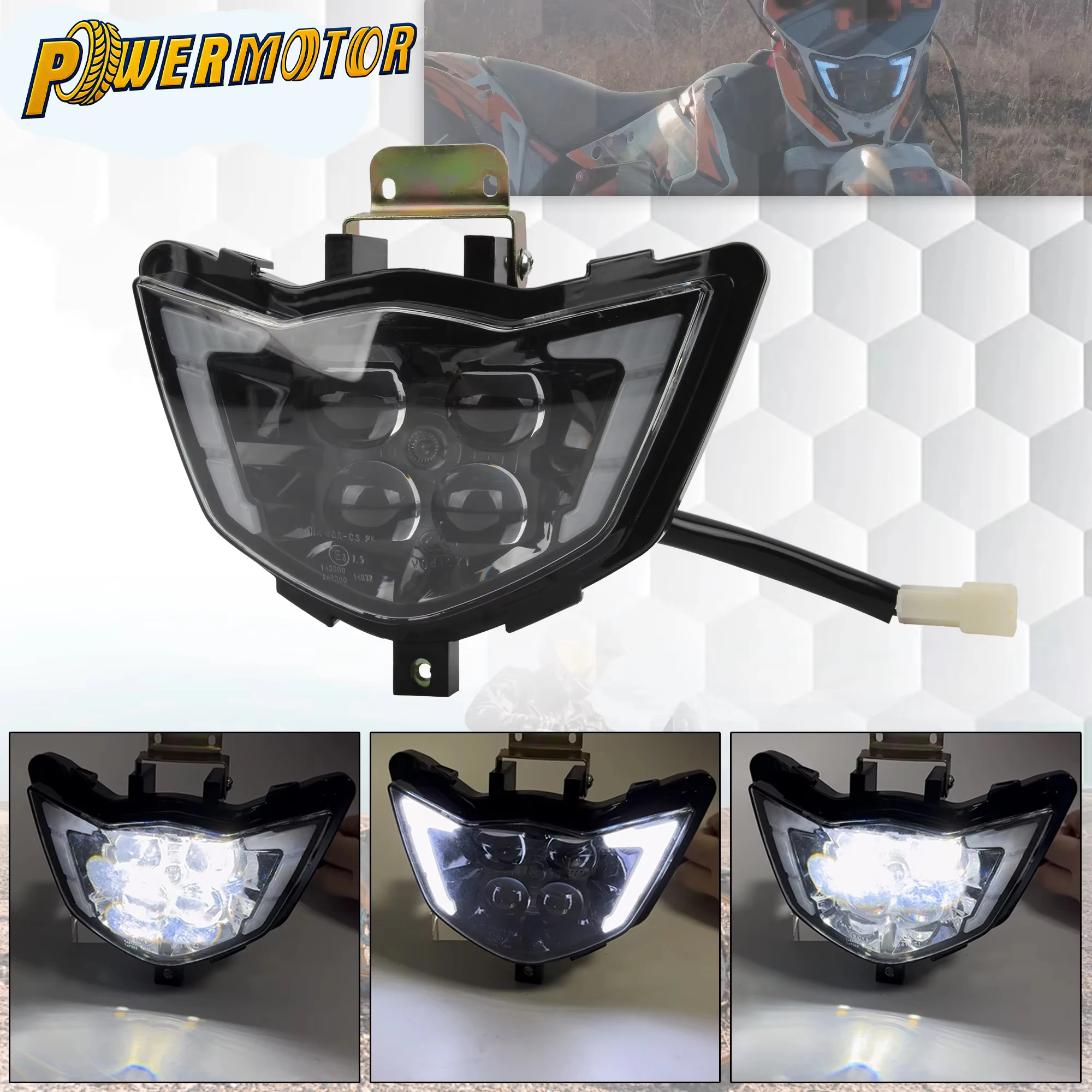 

For Yamaha WR250F Enduro Motorcycle LED Headlight WR450F YZ250F YZ450F Motorcross Head Light Headlamp Accessories 2015-2018 2019