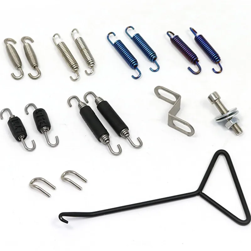 

Модификация мотоцикла, аксессуары для выхлопной трубы, пружинное крепление выхлопной трубы, утолщенный тип из нержавеющей стали