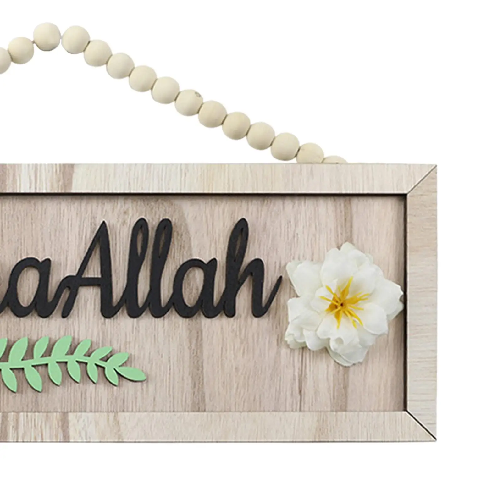 Ramadan Sign Porch Wooden Sign Ramadan Mubarak Decorations Pendant for Garden