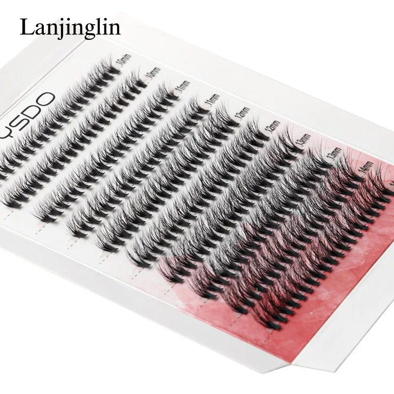 10 Rows 200Cluster DIY Individual Eyelashes Soft Wispy 3D/4D Individual False Lashes Professional Make up Tools Cilia Faux Cils