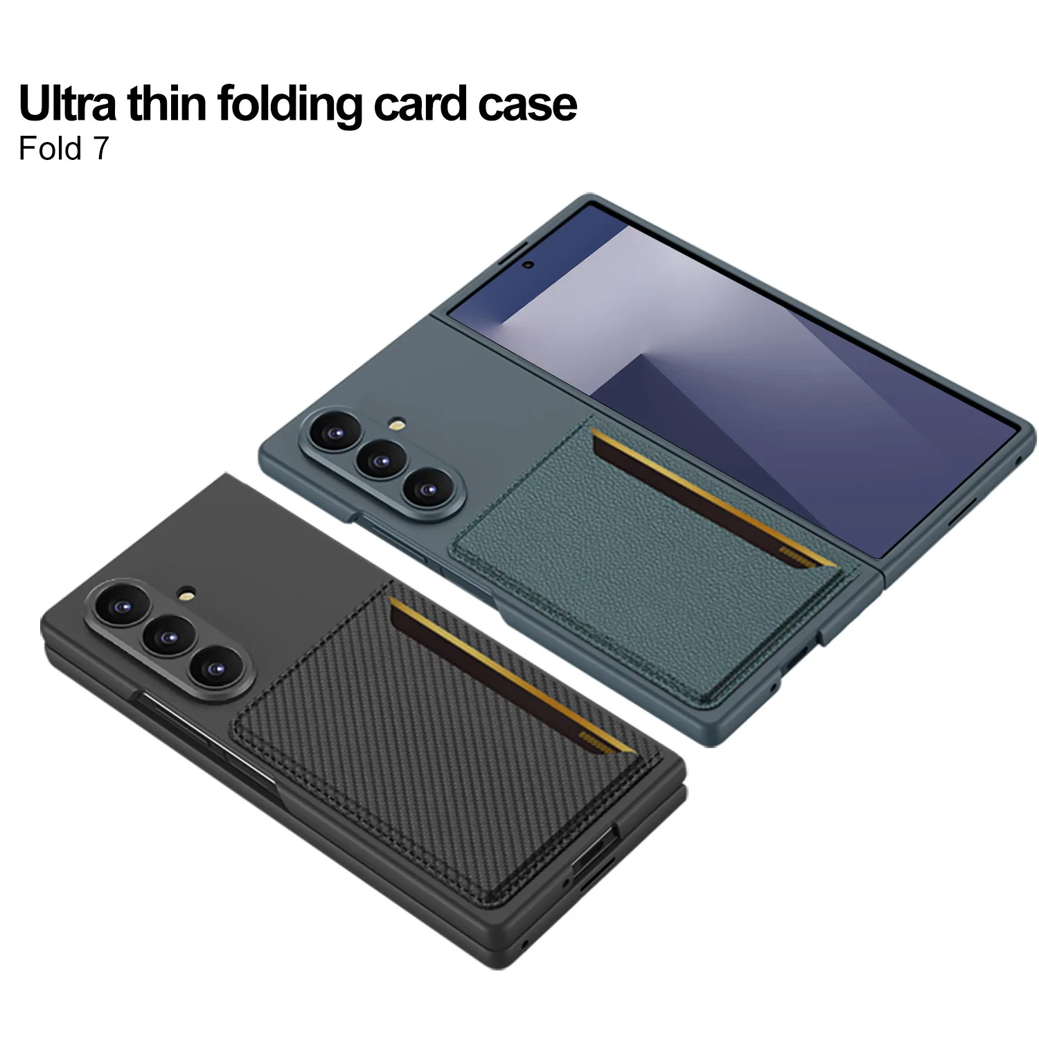 

[Ultra-thin card bag] All-inclusive precision lens hole phone case, anti-skid and anti-fingerprint, suitable for Samsung Fold7.