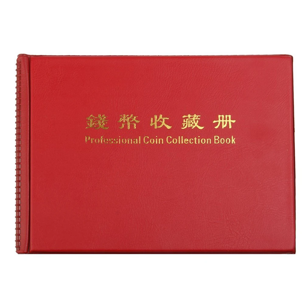 

Книга для сбора монет, страницы 20,5X15X1,4 см, обложка из искусственной кожи, Opp, портативный маленький альбом для монет, колпачков, жетонов, медальонов