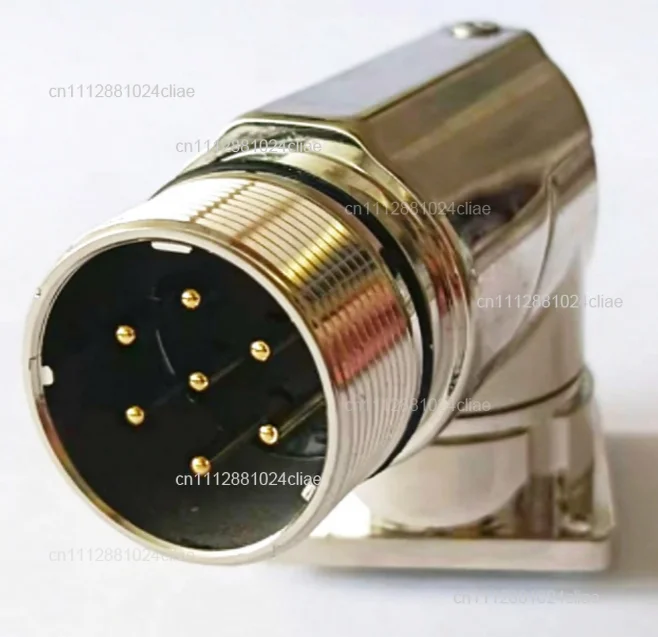 Servo motor power socket 4/7 pin male bend seat