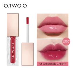 O.TWO.O Clear Crystal Lip Gloss Moisturizing Lip Oil Long Lasting Jelly Lips Transparent Shine Makeup Honey Lipgloss