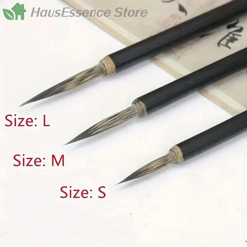 ※3Pcs/set Chinese Calligraphy Brushes Hook Line Brush Set Fine Detail Paint Brushes For Watercolor Calligraphy Art Painting