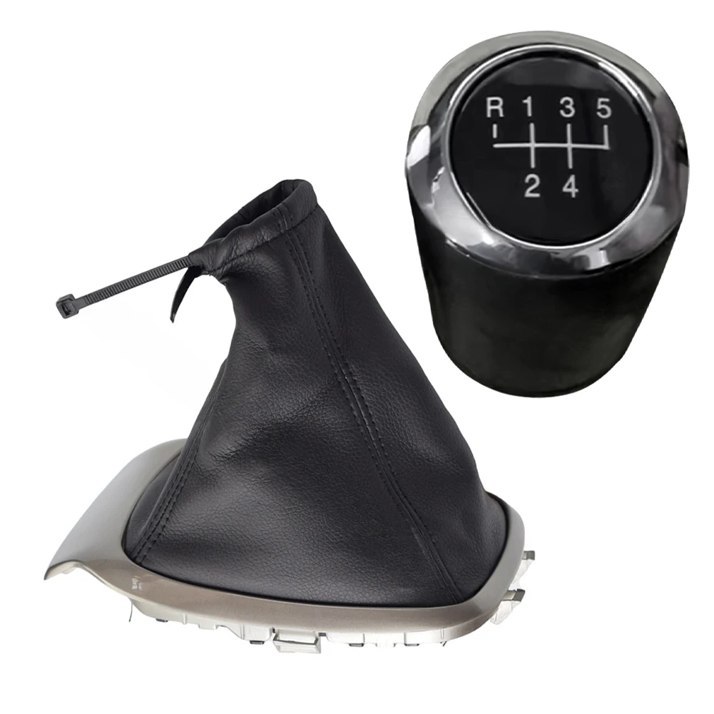 Replacement Leather Dust Cover for Chevrolet T300 Gear Shift Knob Compatible with 5 Speed Aveo Models 2011 2015