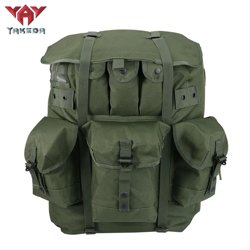 

Tactical Iron Rack Bag Outdoor Camping Camping Hiking 600D Polyester Large Capacity Backpack Travel Knapsack Mmilitary Equipment