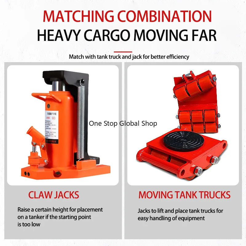 5Ton Manual Claw Jack Duckbill Vertical Span Top Plate Hydraulic Heavy Duty Low Level Hydraulic Starter Moving Tank Trucks