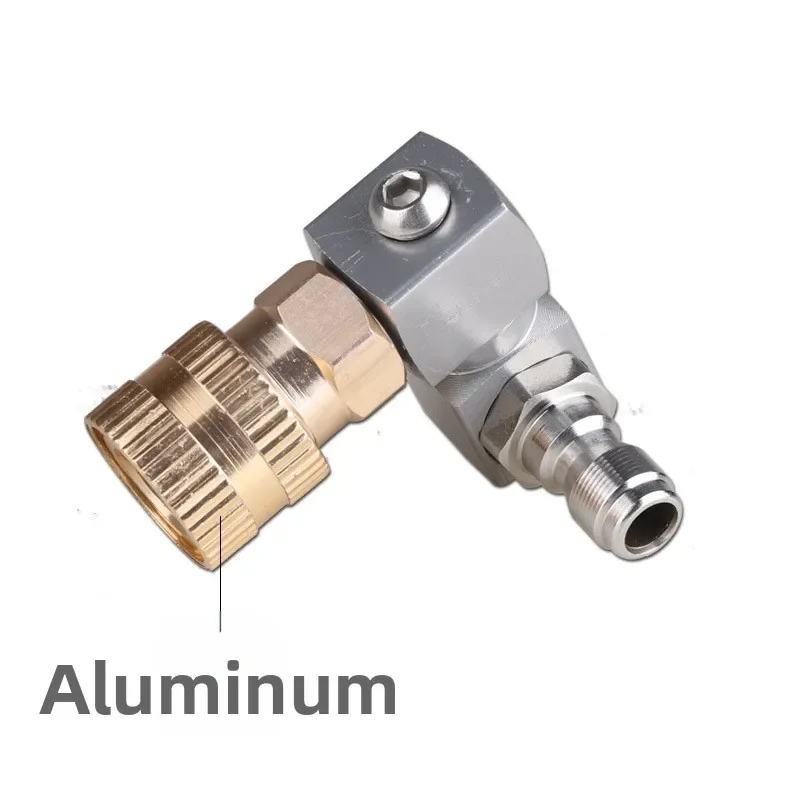 For Car Wash 360 Rotating Nozzle Washer Adapter Practical Car Cleaning Accessory Car Accessory Aluminum Option