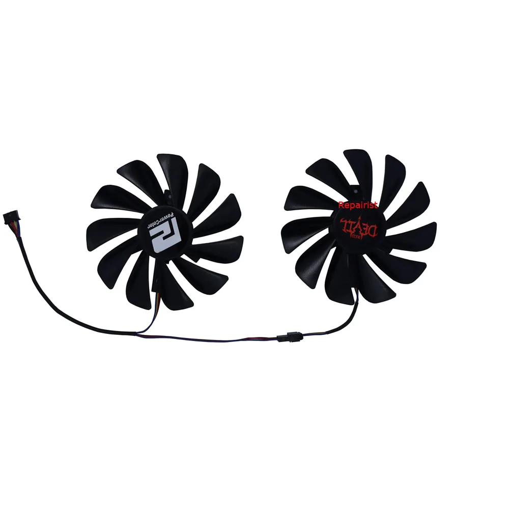 2 Stks/set, FDC10U12S9-C,95Mm Diameter, Gpu Koeler, Videokaarten Ventilator, Voor Powercolor Axrx 5700 Rx5700 8Gb, Vga Kaart Koeling