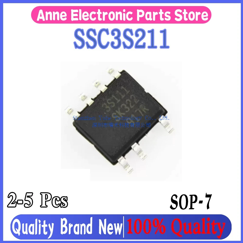 (2-5piece)100% New SSC3S211 3S211 sop-7 Chipset