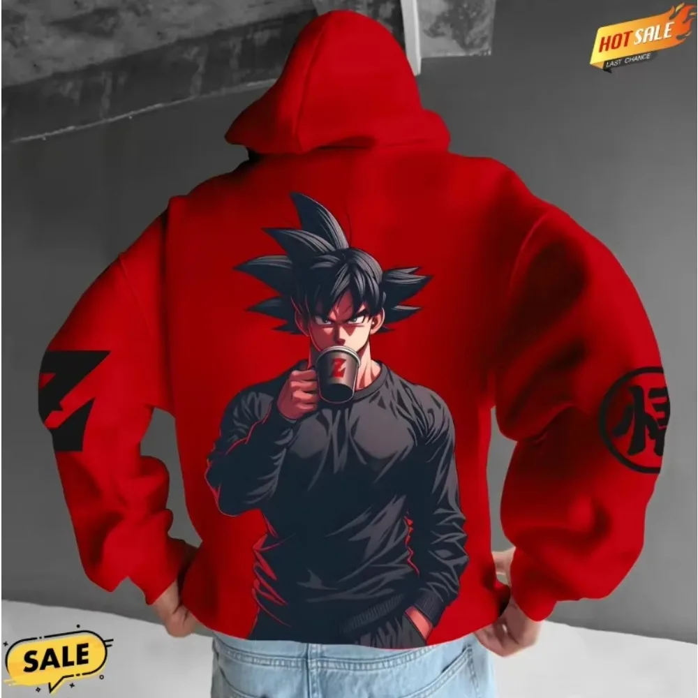 

2026 Anime Dragon Ball Peripheral Autumn/Winter New Pullover Men's and Women's Fashion Loose Casual Harajuku Sweater Top