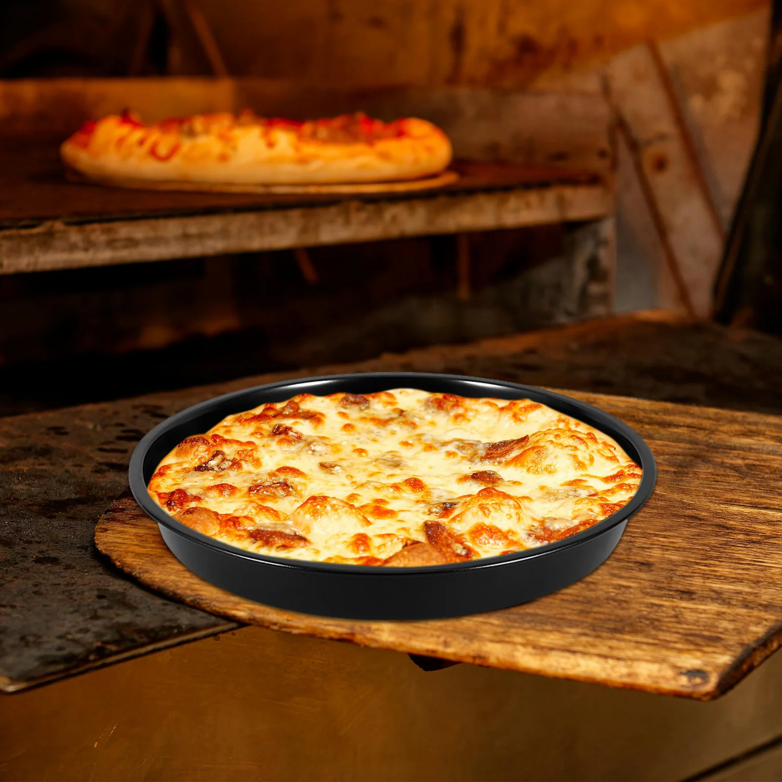 

Round Pizza Pan 10 Inch Carbon Steel Non-Stick Tray For Oven Cake Pie Pancake Kitchen Baking Tool Pizza Baking Supply