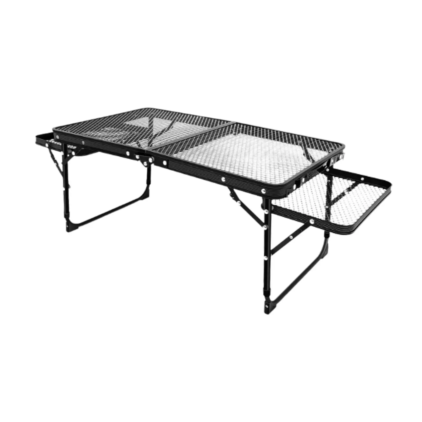 Small Folding Table with Mesh Desktop Barbecue Table for Garden BBQ Travel