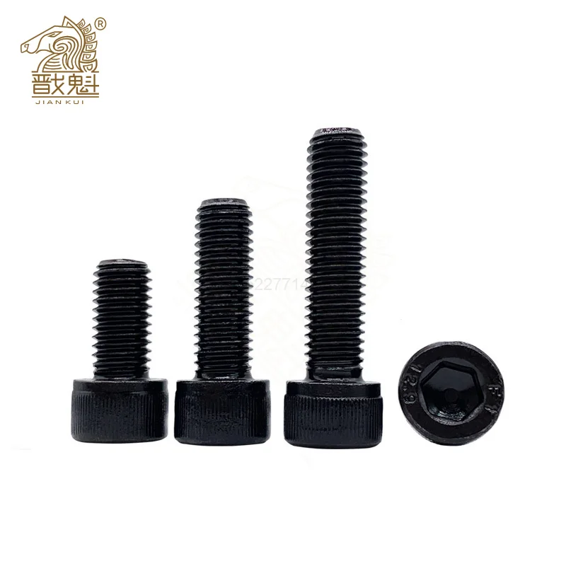 Hexagon Hex Socket Cup Head Screw Bolts M1.4 M1.6 M2 M2.5 M3 M4 M5 M6 M8 M10 12.9 Grade Carbon Steel Allen Screw Din912