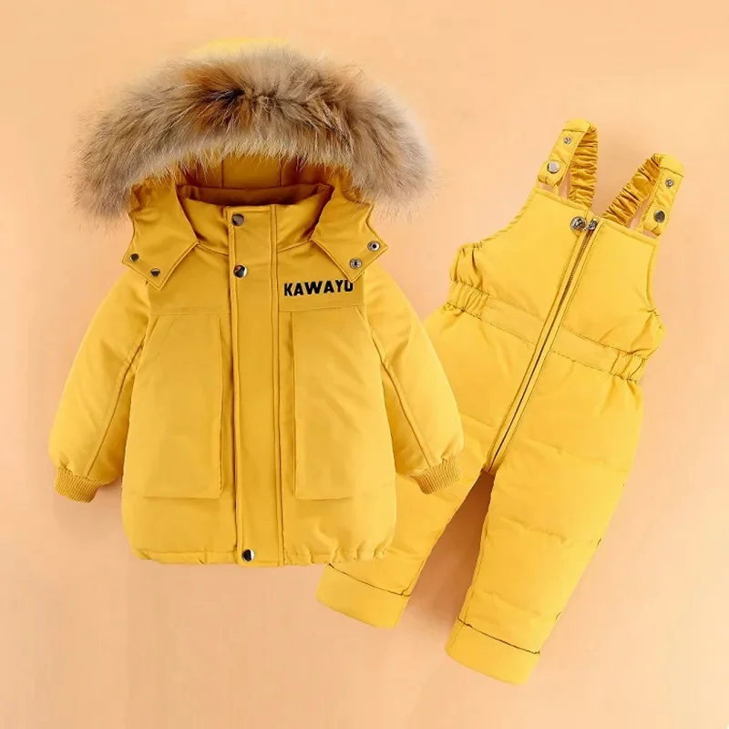 Piumino per bambini + tuta bambini Toddler Girl Boy Clothes 2pcs Winter Outfit Suit Warm Baby tuta set di abbigliamento